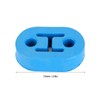 4PCS Universal Blue Silicon Muffler Exhaust Hanger Short Hangers 12mm1/2''