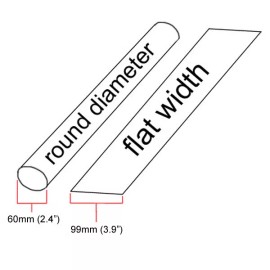 Yongli 2.4" ID Yellow Heat Shrink Tube 2:1 ratio wrap (10 feet) inch/ft/to 60mm