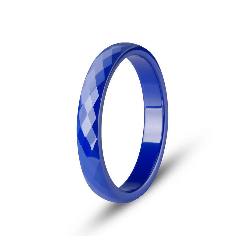 Pinannie 4 Pack Hypoallergenic Ceramic Rings For Women Black and