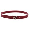 VALENTINO Roof Plaque Buckle Belt W75 Rosso Scuro/Oro - Can