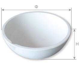 OTOOLWORLD Ceramic Crucible Bowl Dish Cup Furnace Melting Casting Refining Gold Silver 500g