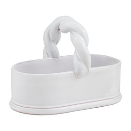 Mud Pie Twisted Handle Tidbit Server; 4" x 7 1/2"
