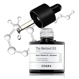 COSRX Aceite de retinol 0.5, suero antienvejecimiento con tratamiento retinoide al 0.5% para la cara, reduce arrugas, líneas finas, cuidado suave de l