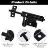 3-Pack Heavy Duty Slide Bolt Gate Latches with Padlock Hole