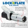 LockNFlate LockNFlate Locking Air Chuck - Six Steel Jaws Lock