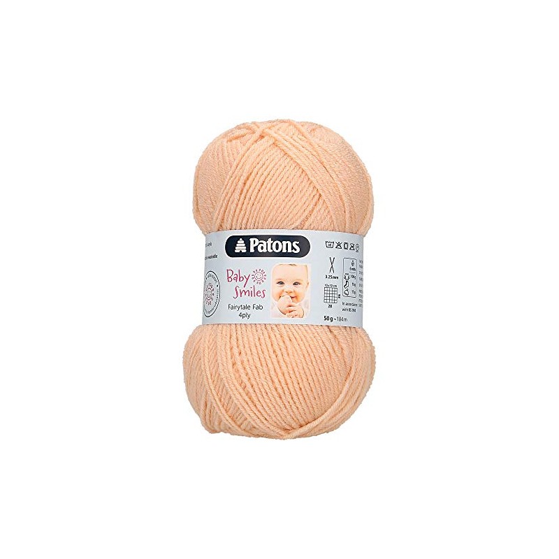 Patons Knitting Yarn, Acrylic, Peach, One Size