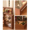 JOSON 2 packsWooden Dried Flower Photo Frame Dried Flower Display
