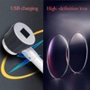 10X Integrated LED Illuminated Optical Glass Magnifier with Measuring Scale,