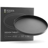 FOSIEN Design Tray Black Metal with Non-Slip Coating on the