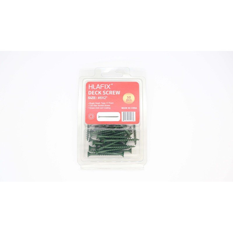 Professional All Purpose Deck Screws #8 x 2”, 50 Count/6.06oz,