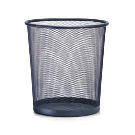 Waste Paper Bin for Office, Bathroom, Teenager's Room & Children's Room, 28 x Diameter 26 cm, Metal Mesh, Round (Anthracite)