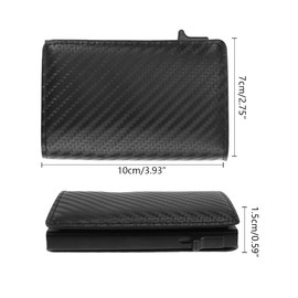 Credit Card Holder with RFID Protection Credit Card Holder Anti-Magnetic for Men Credit Card Holder Made of PU Leather Slim for Men and Women (Black) 10 x 7 x 1.5 cm Modern, black, Modern