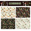 12 Sheets of Mushroom Wrapping Paper, Double-Sided Printed Wrapping Paper,