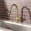 Lava Odoro Gold Soap Dispenser for Kitchen Sink, Modern Brass