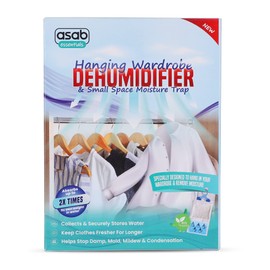 ASAB Wardrobe Dehumidifier Bag Hanging Damp Trap Sachets Mildew Mould Moisture Absorber Prevents Condensation Bad Odours Used For Moisture Trap In Home Bedroom Wardrobe