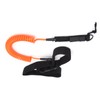 Surfboard Leash TPU Heliciform Comfortable HighElastic Surfing Safety Traction Rope(Orange