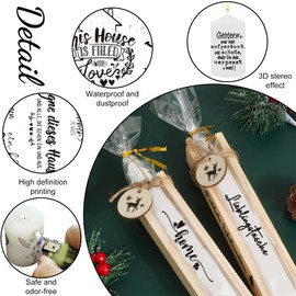 Rub On Sticker, 5 Sheets Sayings, Wipeable Film for Birthday, Wedding, Home, Furniture, Glass, Wood, Photo Album, DIY, Sticker Aesthetics for Raysin Keraflott Furniture Glass Wood (Home)