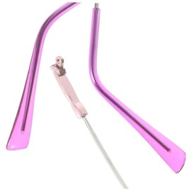 SEWACC 1 Pair Eyeglass Replacement Temples Durable Memory Legs for Glasses Repair Comfortable Fit for Sports and Everyday Use Purple Metal Eyewear Arms