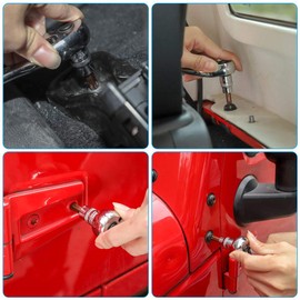 JeCar Socket Wrench Kit Hardtop and Door Removal Torx Set Compatible with Jeep Wrangler 1997-2023 TJ JK JL and Unlimited Sport Sahara Rubicon X