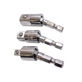 Universal Joint Oscillating Socket Adapter Set, Insertion Angle, 1/2, 3/8, 1/4, Angled, Nut, Bolt, Unplugging