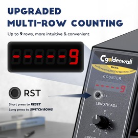 CGOLDENWALL Upgraded Automatic Label Dispenser, Up to 9 Multi-Row Counting, High Precision Auto Sensing, Speed Adjustable, Length 0.12-5.9" Width 0.16-5.5", Sticker Dispenser for Rolls Various Labels