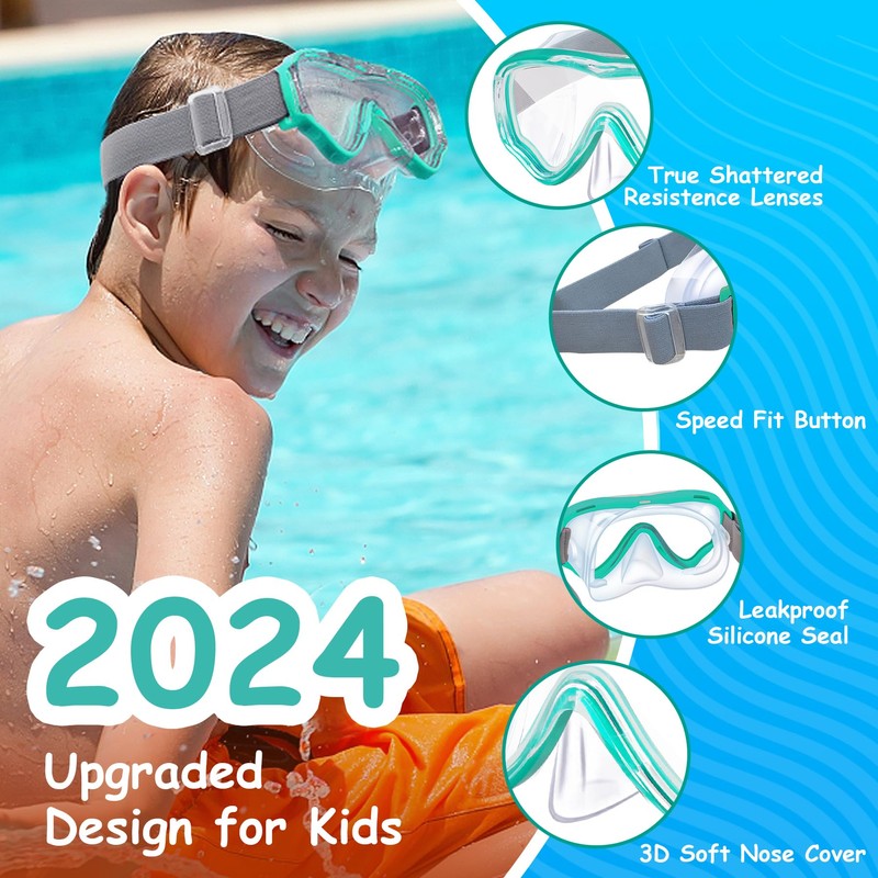 Vvinca Children's diving goggles with fabric strap