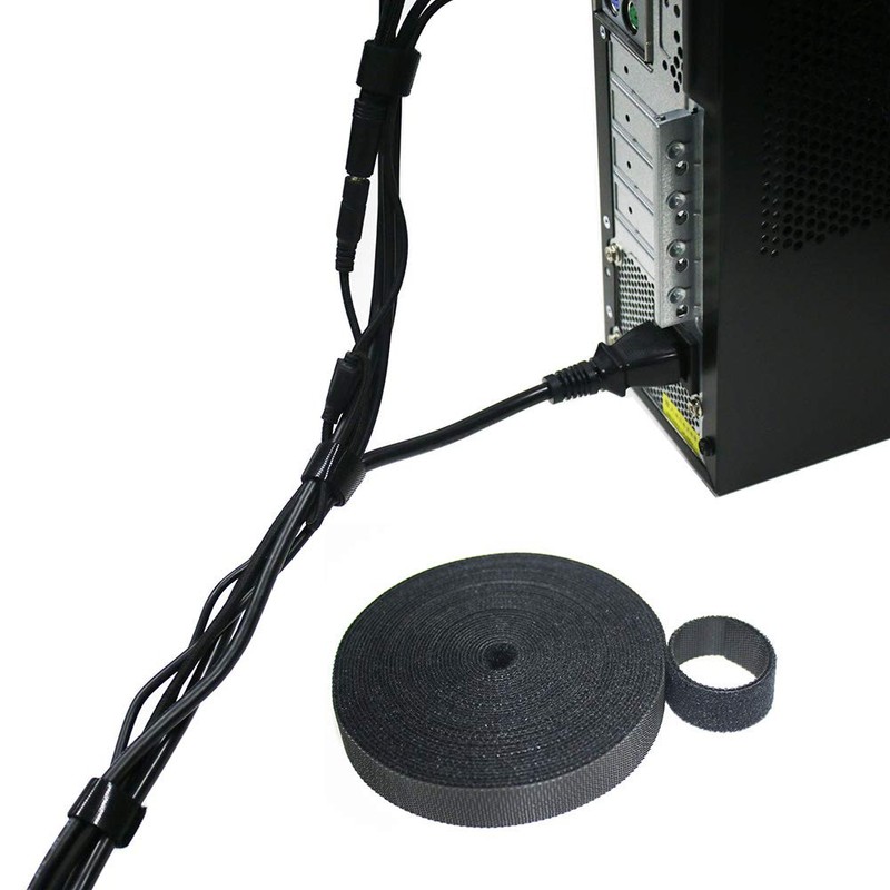 ENVEL Reusable Cable Ties 2 Rolls Hook and Loop Cable