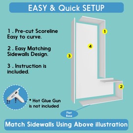 JW Passion - Premium Quality, Made With Passion 3FT Tall Mosaic Balloon Frame Letters Big Marquee Light Up Letters DIY Kit for Birthday Party Wedding Backdrop Decor Letter L Pre-Cut Foam Board