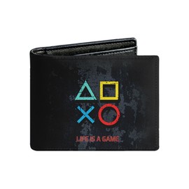 WRIGAEL Credit Card Holder Wallet Rfid Blocking Kids Boys Bifold Teen Cool Cute for Cash with ID Window Cardholder Teenage Teenager, Game