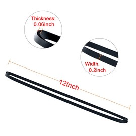 AMUU Rubber Bands Garbage Can Bands Black 12inch Large 35 Pieces Rubber Bands Fits 8-33 Gallon Trash Cans File folders Elastic Bands for Office Supplies Home