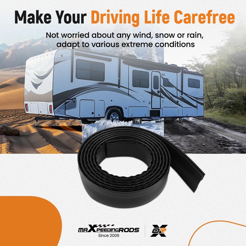maXpeedingrods 018-546 RV Slide Out Clip Rubber Seal 3 inch