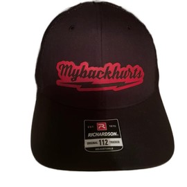 My back hurts SnapBack - Color: Black/white black patch