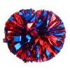 Lovecheer 2PCS Pom Poms Cheerleading Blue and Red Metallic Cheerleader