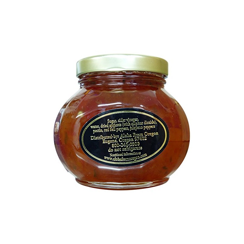Aloha From Oregon Pepper Jelly Preserves, 10 Ounce Jar (Habanero,