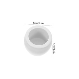 Anneome 50pcs Miniature Dollhouse Flower Pots Realistic Small Plastic Planters for DIY Crafts Succulent Ornament Decoration for Indoor and Outdoor Micro Landscape Space Saving Accessories