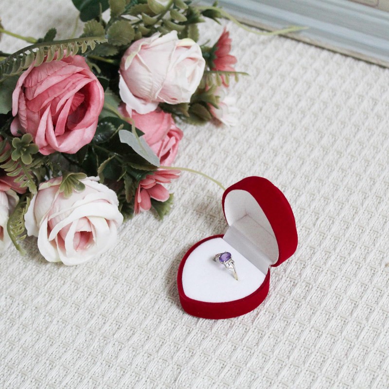 WisePoint Ring Box, Velvet Ring Storage Box Exquisite Ring Jewelry