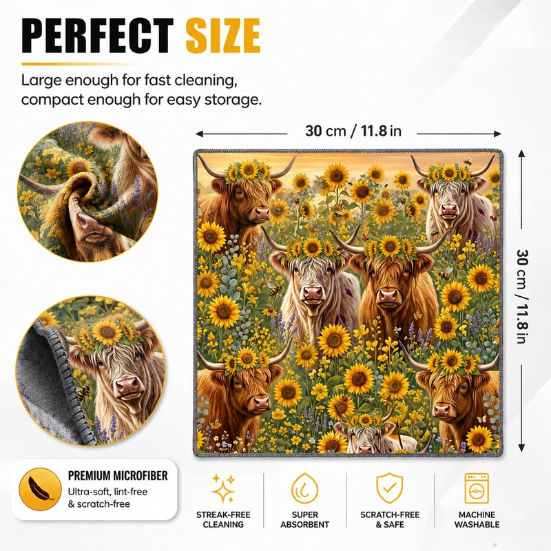 Sea Turtle Microfiber Towels for Cars, Scratch-Free Auto Cleaning Cloths