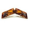 Wardani, french tortoiseshell extra volume barrette, rectangle buckle shape, handmade