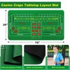 Leyndo Craps Tabletop Game Set, Includes 35" x 70" Rubber