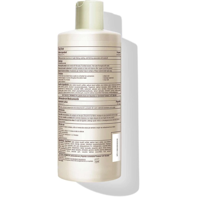 MIZANI Scalp Care Pyrithione Zinc Antidandruff Shampoo, 16.9 fl. oz.
