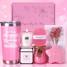 Birthday Pamper Gifts for Women, Unique Self Care Package Relaxation Spa Bath Set for Her, Get Well Soon Gifts for Women, Ladies Pamper Hamper Birthday Gifts for Friends, Mum, Sister, Wife