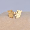 HUAN XUN Gold Koala Bear Earrings Animal Stud Earrings for