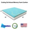 Foamma 2" x 22" x 22" Cooling Gel-Infused Memory Foam