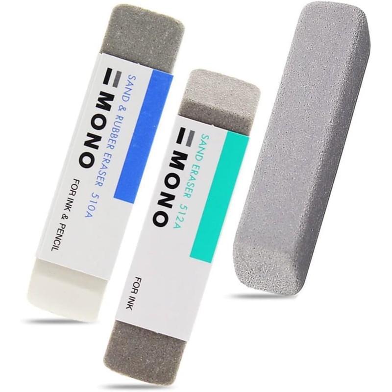2 Pcs Natural Rubber Eraser Ink Eraser Sand Rubber Fountain