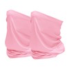 SHEVERCH 2 pack Pink Neck Gaiter Mask for Men Women