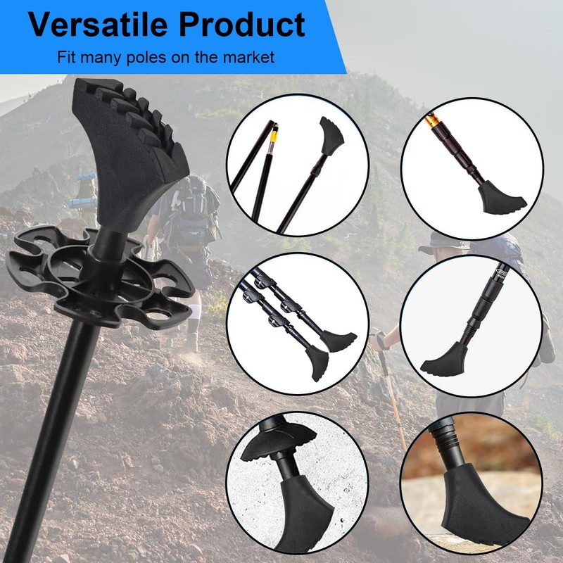 Hiking Pole Cap Non-Slip Hiking Pole Tip, Nordic Walking Poles