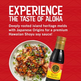 Aloha Shoyu Soy Sauce, Original Blend - Hawaiian Soy Sauce with Smooth, Balanced Flavor - Authentic Soy Sauce for Cooking, Marinades, and Dips - Premium Shoyu Soy Sauce Made in Hawaii - 12 Oz