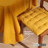 HOMESCAPES Yellow Table Cloth, Plain Cotton Tablecloth, Large Rectangular, Handcrafted