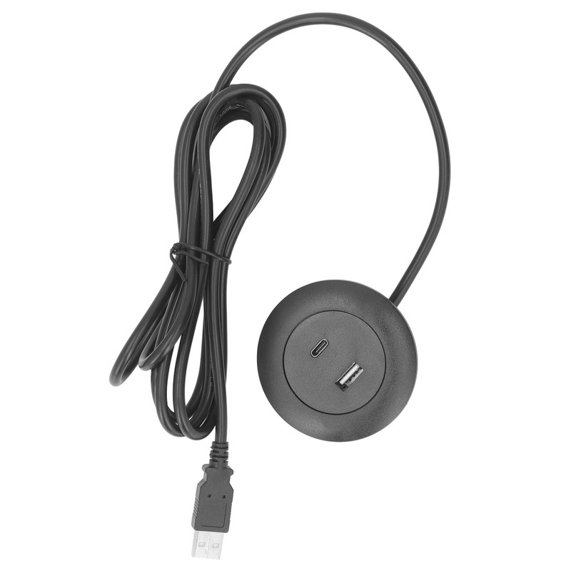 Embedded Charging Round Port Desktop Power Grommet for Sofas Tables