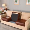 vctops 100% Waterproof Pu Leather Couch Cushion Covers Luxury Stretch